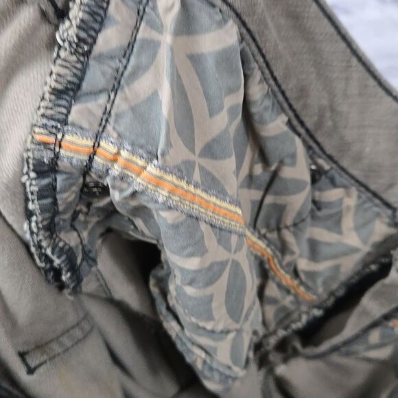 Women's JAG High Rise Straight-Leg Jeans Taupe Distressed Bleach Spots Denim 10 - Picture 11 of 13